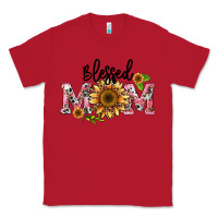 Red blessed mom Classic Tee - BarkalooDesign
