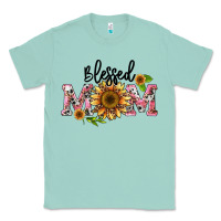 Seafoam blessed mom Classic Tee - BarkalooDesign