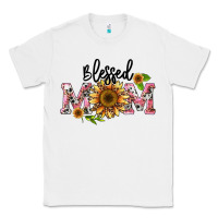 White blessed mom Classic Tee - BarkalooDesign