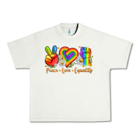 Pistachio peace love equality Urban Heavy Tee - texasbilliewilder