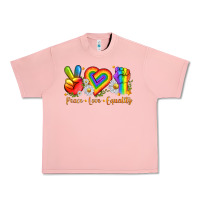 Salmon peace love equality Urban Heavy Tee - texasbilliewilder