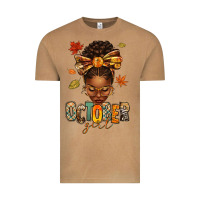 Vintage Camel october girl afro woman fall Vintage Tee - texasbilliewilder