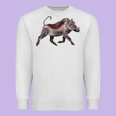 Warthog Illustrations Premium Sweatshirt Designed By Lillyallendesigns
