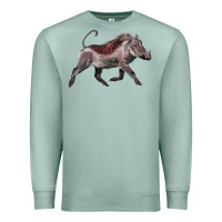 Seafoam Warthog Illustrations Premium Sweatshirt - LillyAllenDesigns