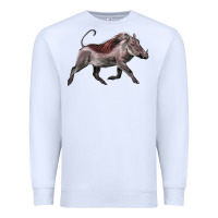 White Warthog Illustrations Premium Sweatshirt - LillyAllenDesigns