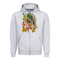 Heather Grey free spirit sunflower and indian headdress Zipper Hoodie - HRA Design Shop