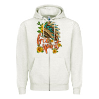 Oatmeal Heather free spirit sunflower and indian headdress Zipper Hoodie - HRA Design Shop