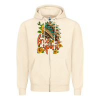 Sandshell free spirit sunflower and indian headdress Zipper Hoodie - HRA Design Shop