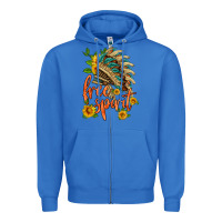 True Royal free spirit sunflower and indian headdress Zipper Hoodie - HRA Design Shop