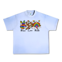 Grape Ice peace love pride Urban Heavy Tee - texasbilliewilder