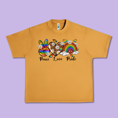 Urban Heavy Tee peace love pride
