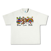 Pistachio peace love pride Urban Heavy Tee - texasbilliewilder
