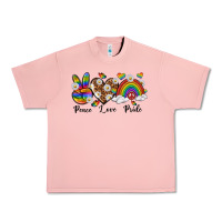 Salmon peace love pride Urban Heavy Tee - texasbilliewilder