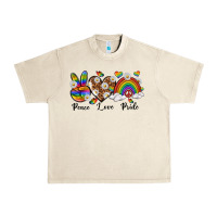 Sandshell peace love pride Urban Heavy Tee - texasbilliewilder