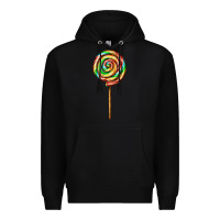 Black rainbow lollipop Premium Hoodie - AdoDesignShop