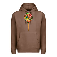 Chestnut rainbow lollipop Premium Hoodie - AdoDesignShop