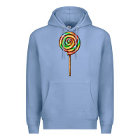 Colony Blue rainbow lollipop Premium Hoodie - AdoDesignShop