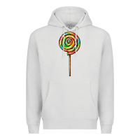 Dove Grey rainbow lollipop Premium Hoodie - AdoDesignShop