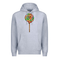 Heather Grey rainbow lollipop Premium Hoodie - AdoDesignShop