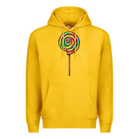 Lemon rainbow lollipop Premium Hoodie - AdoDesignShop