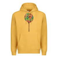 Mustard rainbow lollipop Premium Hoodie - AdoDesignShop