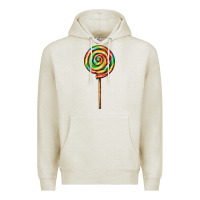 Oatmeal Heather rainbow lollipop Premium Hoodie - AdoDesignShop