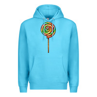 Ocean Blue rainbow lollipop Premium Hoodie - AdoDesignShop