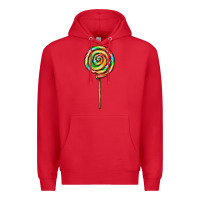 Red rainbow lollipop Premium Hoodie - AdoDesignShop