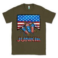 Army Green American junkie Classic Tee - Neo Western