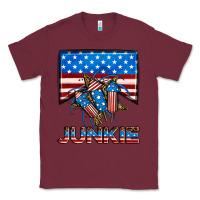 Burgundy American junkie Classic Tee - Neo Western