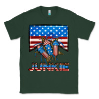 Sports Green American junkie Classic Tee - Neo Western