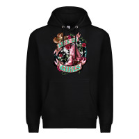 Black lets go girls cowboy boots cowgirl Premium Hoodie - NancyCooperArtShop