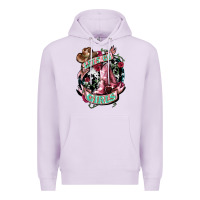 Lilac lets go girls cowboy boots cowgirl Premium Hoodie - NancyCooperArtShop