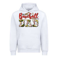 White baseball dad Urban Hoodie - BundleAndBundleShop