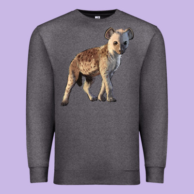 Baby Hyena Illustrations Premium Sweatshirt Designed By Lillyallendesigns
