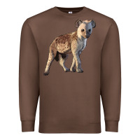 Chestnut Baby Hyena Illustrations Premium Sweatshirt - LillyAllenDesigns