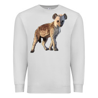 Dove Grey Baby Hyena Illustrations Premium Sweatshirt - LillyAllenDesigns