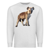 Oatmeal Heather Baby Hyena Illustrations Premium Sweatshirt - LillyAllenDesigns