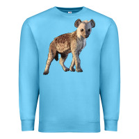 Ocean Blue Baby Hyena Illustrations Premium Sweatshirt - LillyAllenDesigns