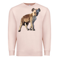 Pale Pink Baby Hyena Illustrations Premium Sweatshirt - LillyAllenDesigns