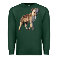 Sports Green Baby Hyena Illustrations Premium Sweatshirt - LillyAllenDesigns