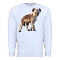 White Baby Hyena Illustrations Premium Sweatshirt - LillyAllenDesigns