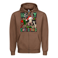Chestnut Mooey christmas Zipper Hoodie - FaDigitalArtStudio
