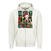 Mooey Christmas Zipper Hoodie | Teevron