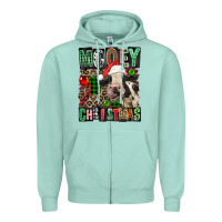 Seafoam Mooey christmas Zipper Hoodie - FaDigitalArtStudio