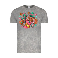 Cloud Rock pink christmas black girl sneakers Vintage Tee - RanaPortraitStore