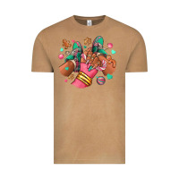 Vintage Camel pink christmas black girl sneakers Vintage Tee - RanaPortraitStore