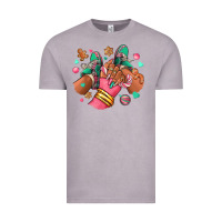 Vintage Zinc pink christmas black girl sneakers Vintage Tee - RanaPortraitStore