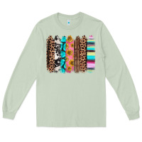 Matcha Western brushstrokes Long Sleeve Tee - CTS Tumbler Store