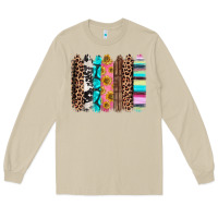 Mushroom Western brushstrokes Long Sleeve Tee - CTS Tumbler Store